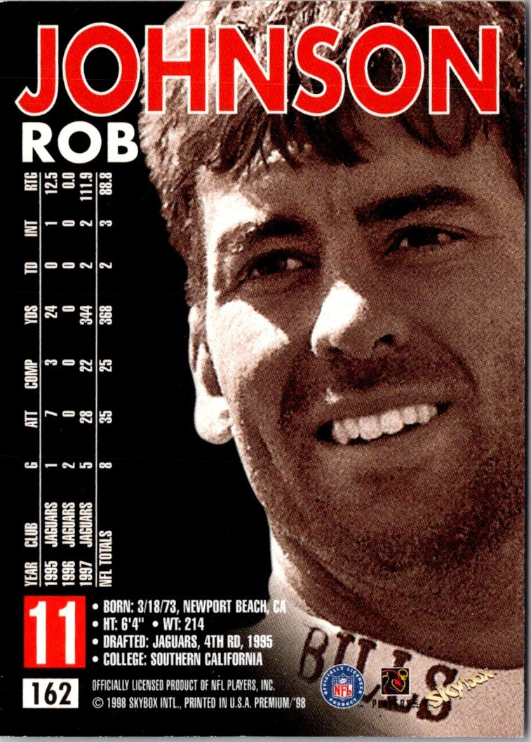 1998 SkyBox Premium Rob Johnson