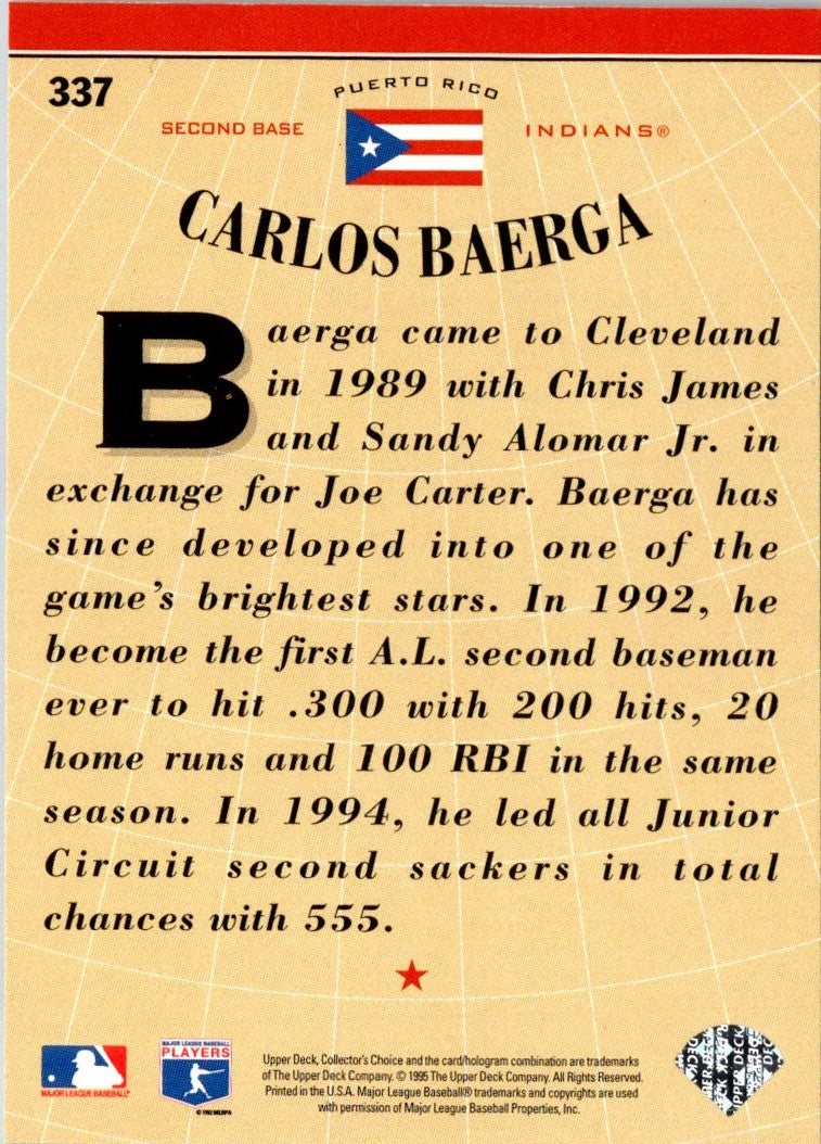 1996 Collector's Choice Carlos Baerga