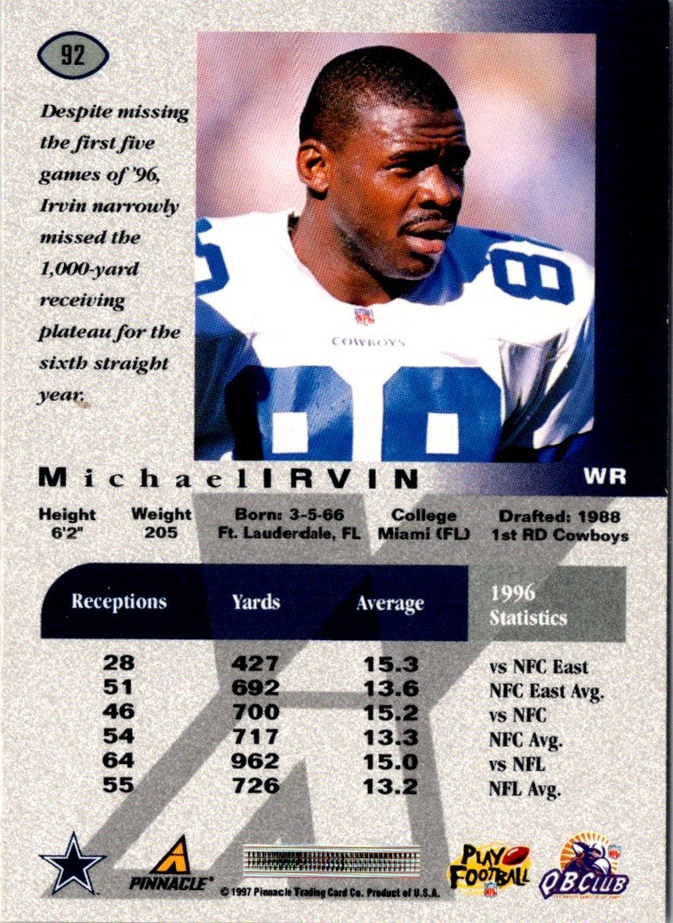 1997 Pinnacle Edgar Bennett