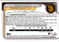 2024 Bowman Prospects Dillon Head #BP-109