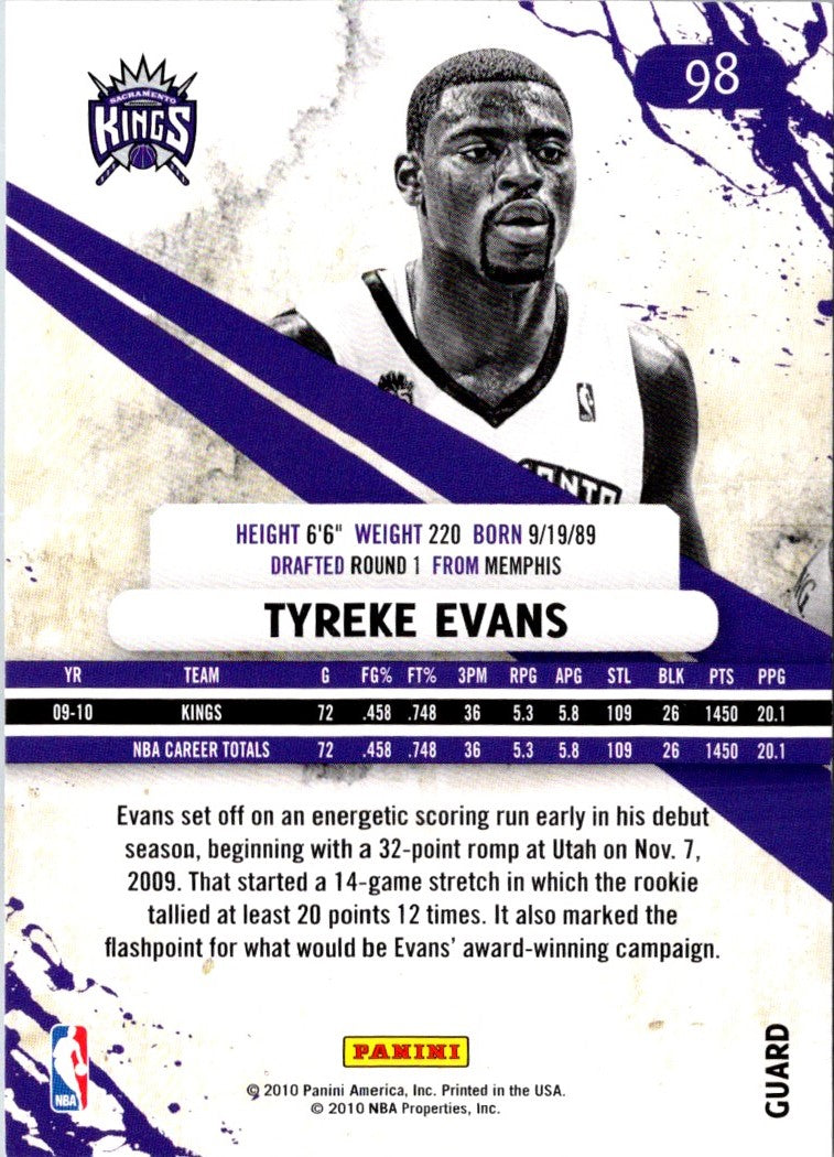 2010 Panini Rookies & Stars Tyreke Evans