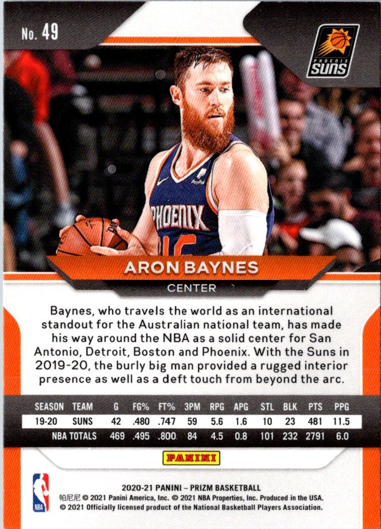 2020 Panini Prizm Aron Baynes