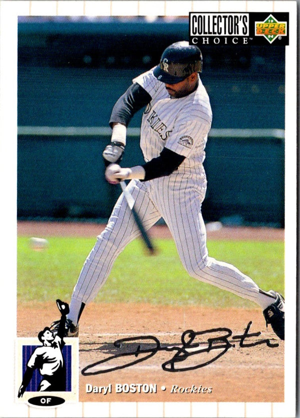 1994 Collector's Choice Silver Signature Daryl Boston #62