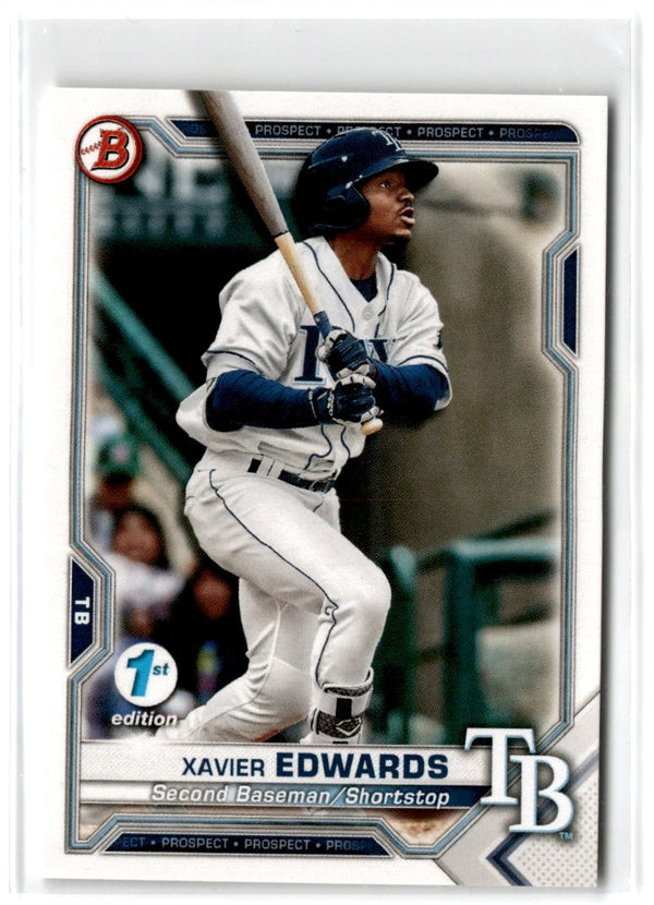 2021 Bowman 1st Edition Xavier Edwards #BFE-101