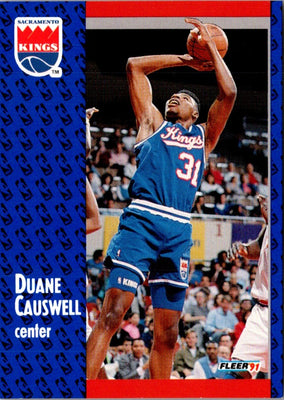 1991 Fleer Duane Causwell #175 Rookie
