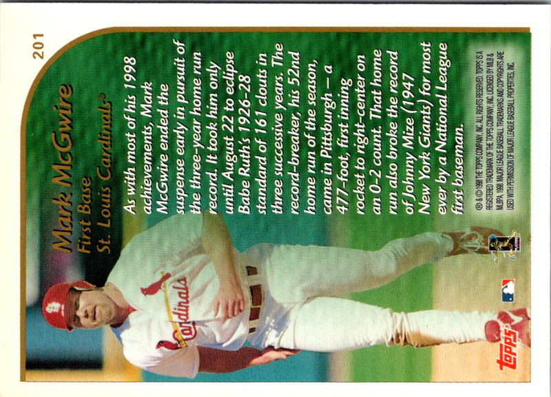 1999 Topps Mark McGwire