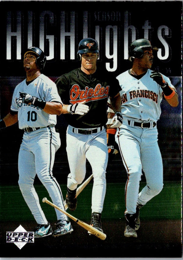 1997 Upper Deck Barry Bonds/Gary Sheffield/Brady Anderson #215