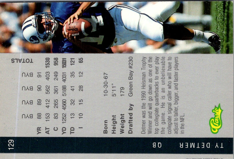 2013 Classic Ty Detmer #