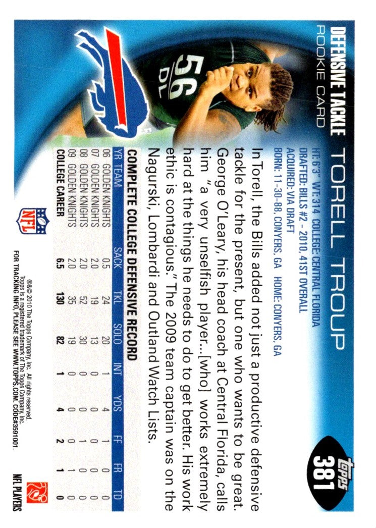 2010 Topps Torell Troup