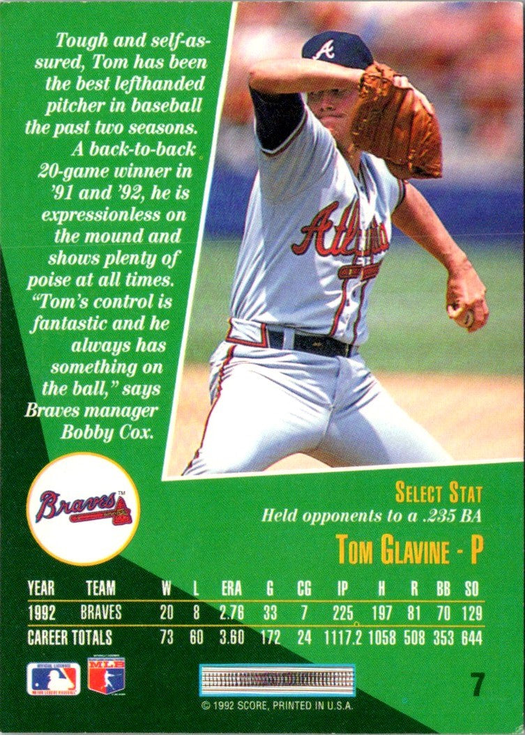1993 Select Tom Glavine