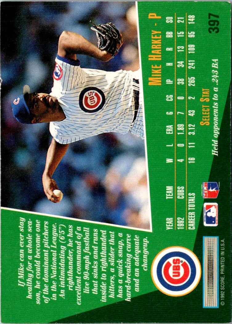 1993 Select Mike Harkey