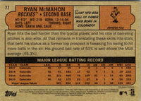 2021 Topps Heritage Red Ryan McMahon #77