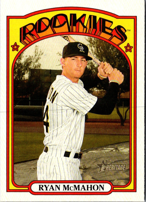 2021 Topps Heritage Red Ryan McMahon #77