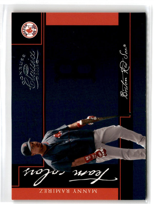 2005 Donruss Classics Team Colors Manny Ramirez #TC-25 061/800