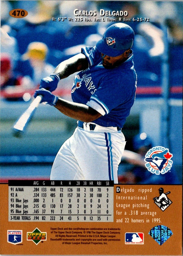 1996 Upper Deck Carlos Delgado