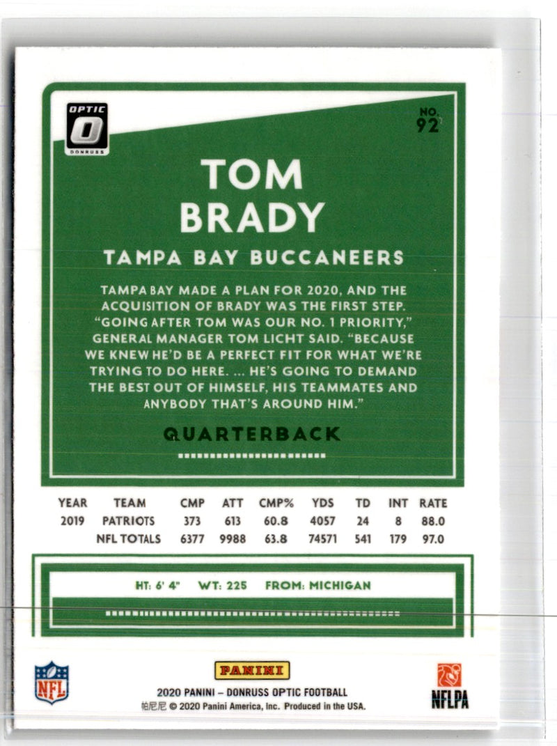 2020 Donruss Optic Tom Brady