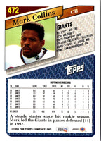 1993 Topps Mark Collins #472
