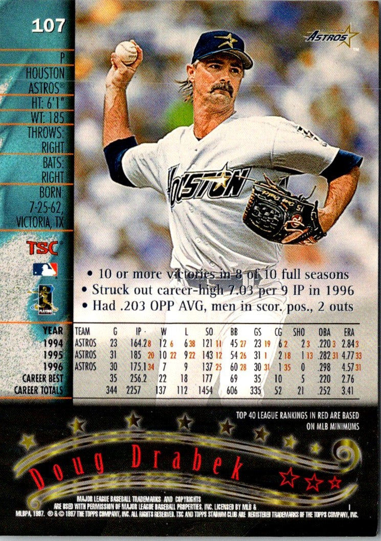1997 Stadium Club Doug Drabek