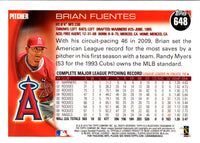 2010 Topps Brian Fuentes #648