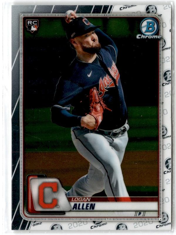 2020 Bowman Chrome Logan Allen #15 Rookie