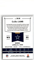 2020 Panini Chronicles CeeDee Lamb #PA-14