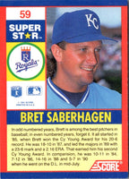1991 Score 100 Superstars Bret Saberhagen #59