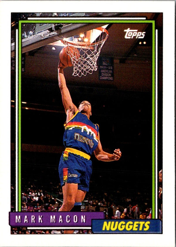 1992 Topps Mark Macon #154
