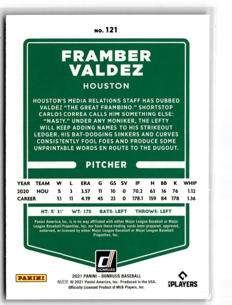 2021 Donruss Holo Purple Framber Valdez