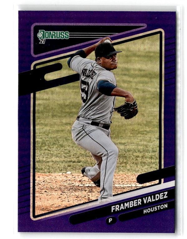 2021 Donruss Holo Purple Framber Valdez #121