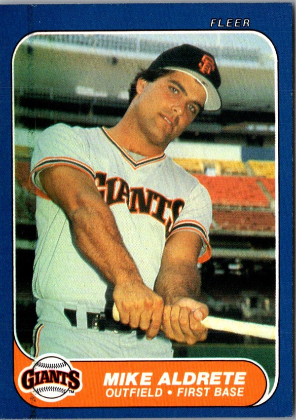 1986 Fleer Update Mike Aldrete #U-1