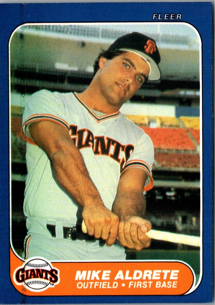 1986 Fleer Update Mike Aldrete