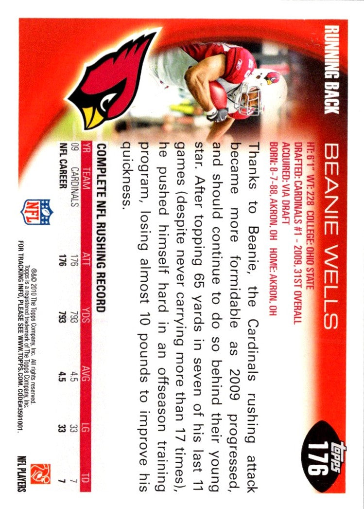 2010 Topps Beanie Wells