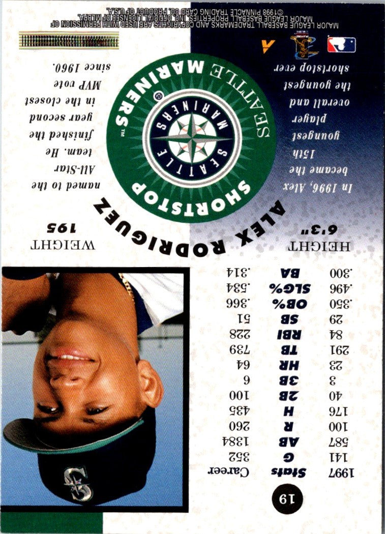 1998 Pinnacle Alex Rodriguez
