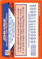 1987 Topps Toys'R'Us Rookies John Kruk #17