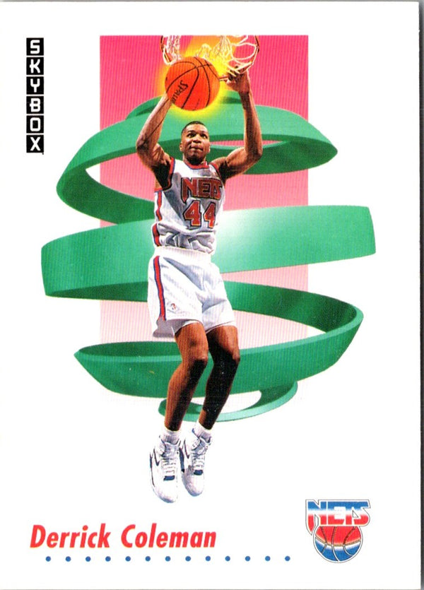 1991 SkyBox Derrick Coleman #180