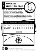 2021 Hoops Red Backs Kristaps Porzingis