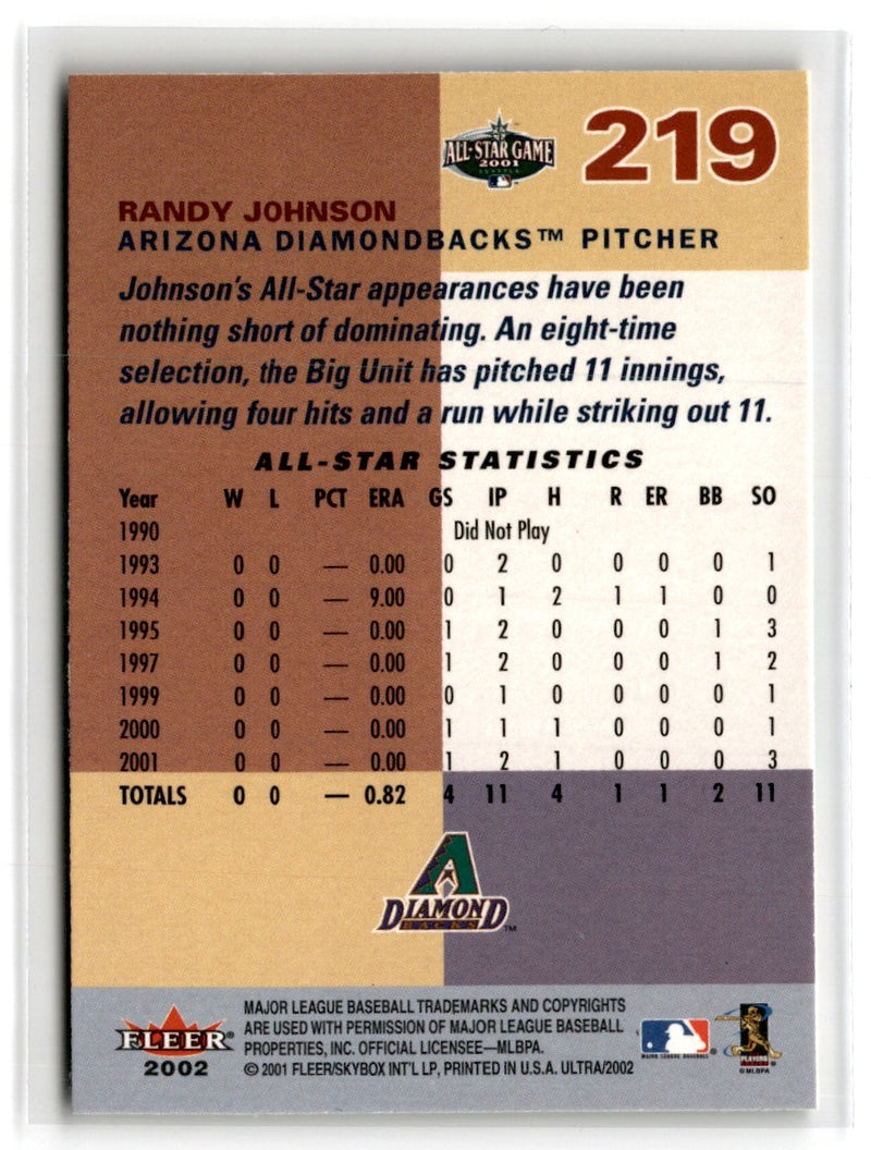 2002 Ultra Randy Johnson