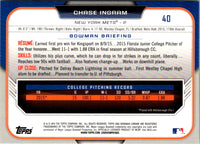 2015 Bowman Draft Picks & Prospects Chrome Chase Ingram #40