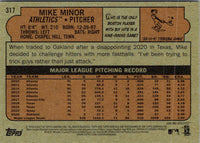 2021 Topps Heritage Red Mike Minor #317