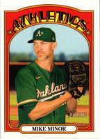 2021 Topps Heritage Red Mike Minor #317