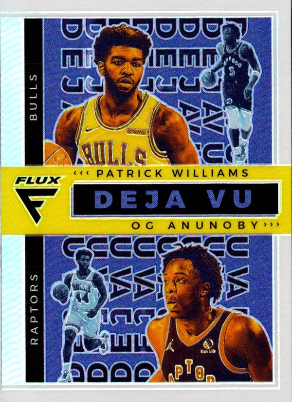 2020 Panini Flux Deja Vu Gold OG Anunoby/Patrick Williams SN10 #36