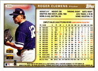 1999 Topps Roger Clemens #334
