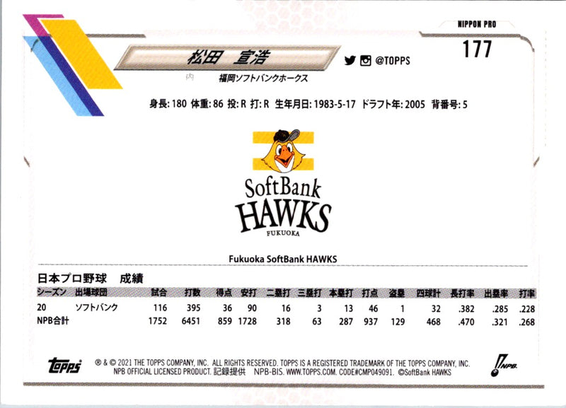 2020 BBM 30th Anniversary Nobuhiro Matsuda