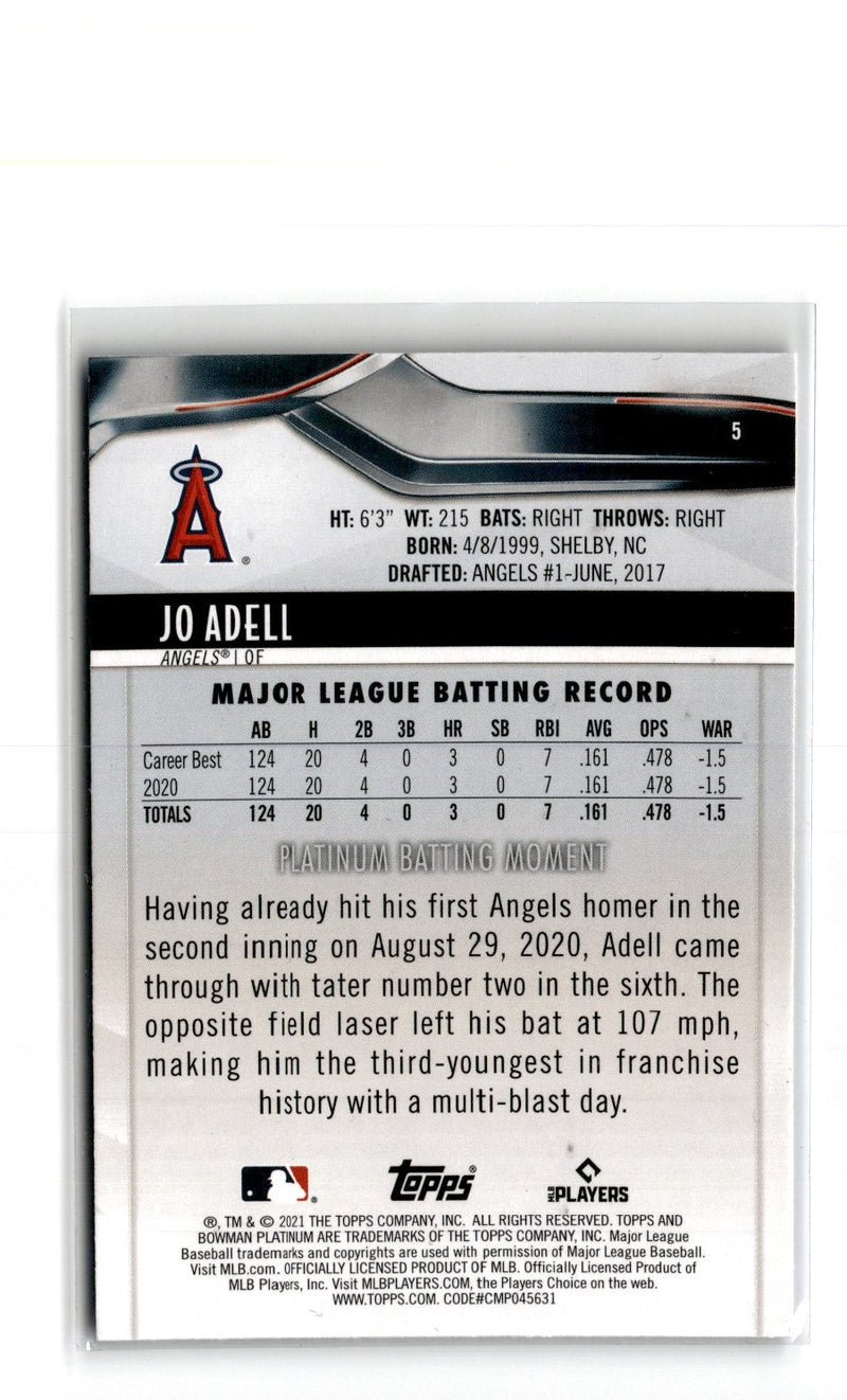 2021 Bowman Platinum Jo Adell