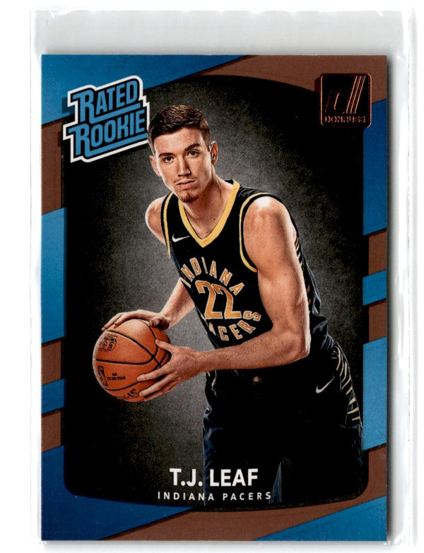 2017 Donruss Rated Rookies T.J. Leaf #183