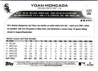 2022 Topps Chrome Sonic Black & White RayWave Yoan Moncada #127