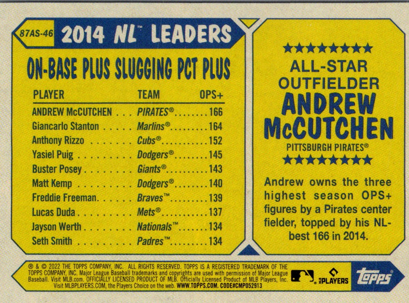 2022 Topps Andrew McCutchen