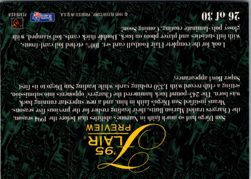 1995 Flair Frank Sanders