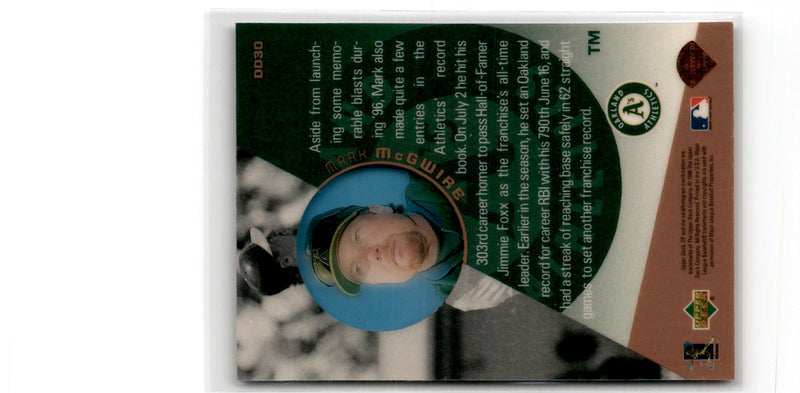 1996 Upper Deck Diamond Destiny Mark McGwire