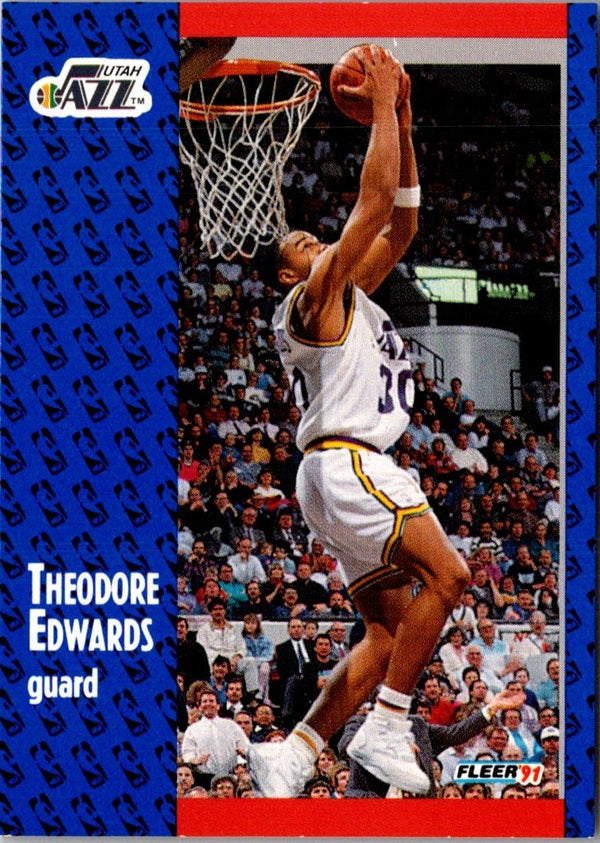 1991 Fleer 3D Acrylic Blue Edwards #199